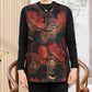 🌸Retro-Chic Oosters Geborduurd Bloemenvest👕