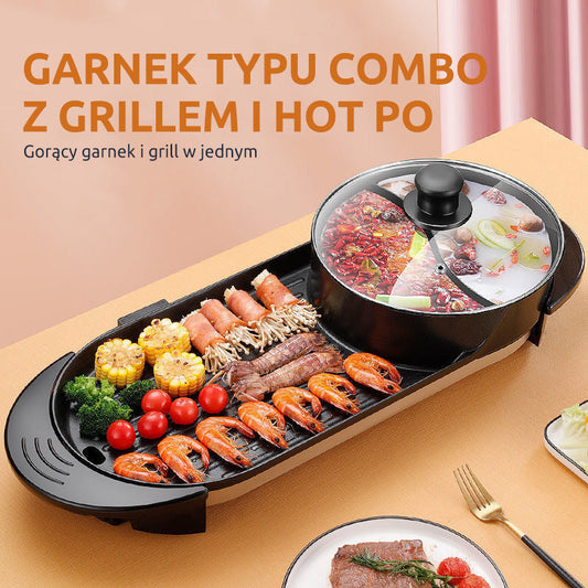 🍳Multifunctionele pan met grill en hotpot🔥