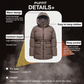 🧥Warme Effen Pufferjas met Trekkoord voor Dames🎀