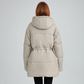 🧥Warme Effen Pufferjas met Trekkoord voor Dames🎀