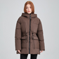🧥Warme Effen Pufferjas met Trekkoord voor Dames🎀