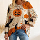 Dames Halloween Losse Pasvorm Gebreide Trui met Vleermuismouwen