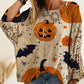 Dames Halloween Losse Pasvorm Gebreide Trui met Vleermuismouwen