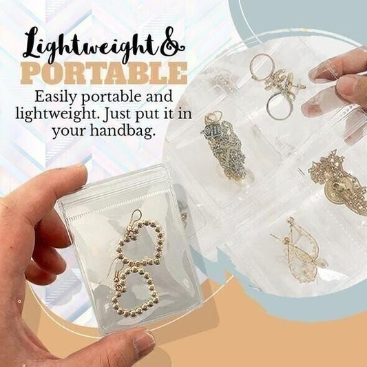 🔥Zolang de voorraad strekt 43% KORTING!🎉 Transparante Sieraden Opbergboek Set