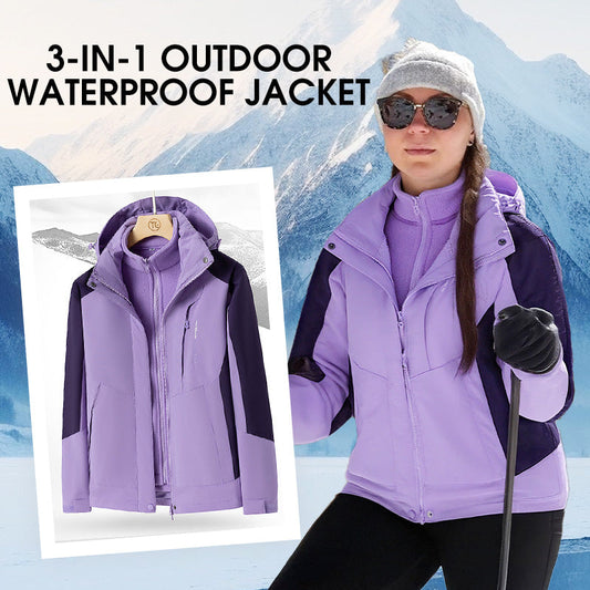 Dames 3-in-1 Outdoorjas met drievoudige bescherming in meerdere kleuren