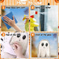 👻 Halloween Spook Raamstickers – Dubbelzijdige Statische Decoratie Zonder Lijm
