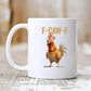 🔥LAATSTE DAG UITVERKOOP 57% KORTING!!🏆Flash Sale⚡ 50.000+ VERKOCHT! Bijna uitverkocht-💥F-Caw-F Grappige kippenmok