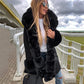 Parka Jas met Afneembare Pluizige Rand voor Dames