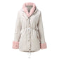 Parka Jas met Afneembare Pluizige Rand voor Dames