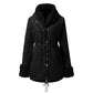 Parka Jas met Afneembare Pluizige Rand voor Dames