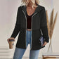 💖LAATSTE DAG ACTIE - 50% KORTING 💖 Trendy damesjack met capuchon, lange mouwen en rits