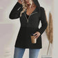 💖LAATSTE DAG ACTIE - 50% KORTING 💖 Trendy damesjack met capuchon, lange mouwen en rits