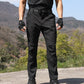 Heren slim-fit cargobroek in effen kleur voor lente en herfst
