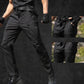 Heren slim-fit cargobroek in effen kleur voor lente en herfst