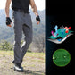 Heren slim-fit cargobroek in effen kleur voor lente en herfst