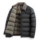 Heren warm waterdicht katoenen gewatteerd jack met revers
