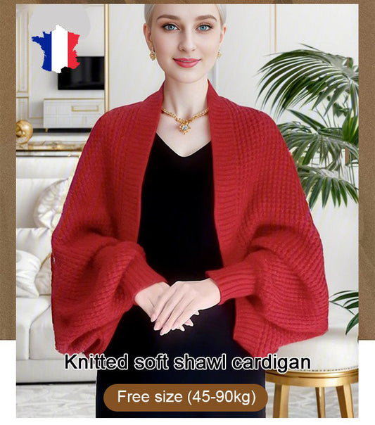🍂Ideaal cadeau - Gebreid Zacht Sjaal Vest voor Vrouwen