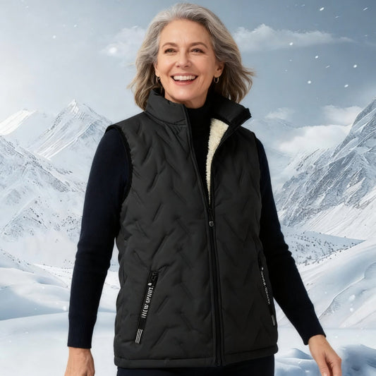 💖❄️Warme, casual, mouwloze gewatteerde vest voor de winter met fleecevoering