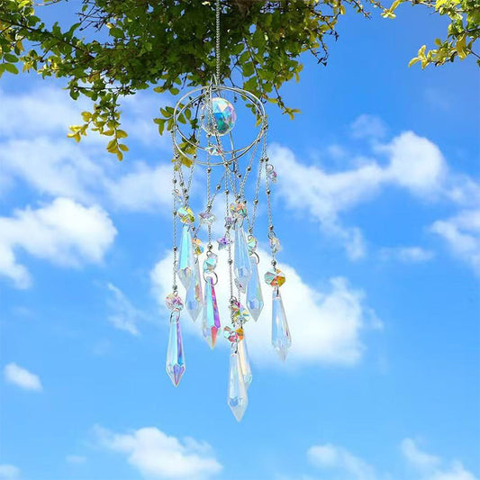 Radiant Hanging Crystal Prism Suncatcher Pendant