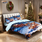 🎄 NU 50% KORTING! ✨ Feestelijke kerstset van 3-delige dekbedovertrekken - zacht geborsteld polyester met kerstmotieven voor een gezellige seizoensdecoratie 🛏️❤️