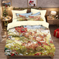 🎄 NU 50% KORTING! ✨ Feestelijke kerstset van 3-delige dekbedovertrekken - zacht geborsteld polyester met kerstmotieven voor een gezellige seizoensdecoratie 🛏️❤️