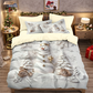🎄 NU 50% KORTING! ✨ Feestelijke kerstset van 3-delige dekbedovertrekken - zacht geborsteld polyester met kerstmotieven voor een gezellige seizoensdecoratie 🛏️❤️