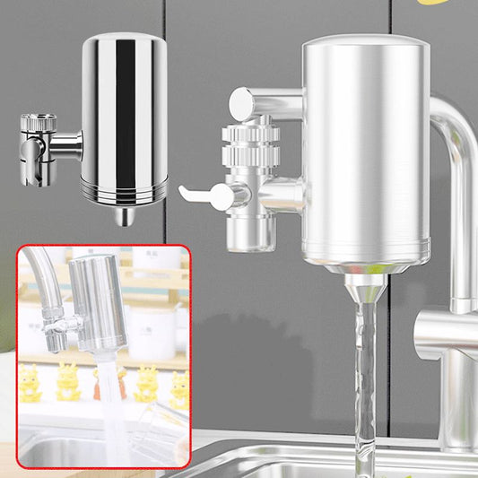 🔥 60% KORTING ! ✨ Verbeterde Kraanwaterfilter - Direct Drinkbaar, Zelf Monteren, 304 RVS Materiaal 💧⚡