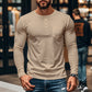 ⚡Black Friday Flash Deal! Heren Slim Fit Henley T-shirt met lange mouwen 🔥Direct 50% korting, King of Cost Performance!