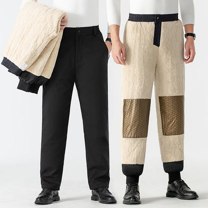 🔥 Comfortabele thermische herenbroek met grafeen kniebeschermers – Warm, lichtgewicht & weerbestendig ❄️👖