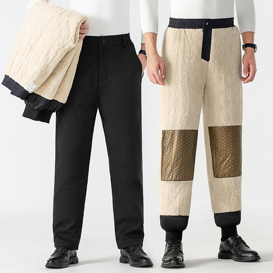 🔥 Comfortabele thermische herenbroek met grafeen kniebeschermers – Warm, lichtgewicht & weerbestendig ❄️👖