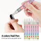 🎁Kerstcadeau! 48% Korting op 12-Kleurige Professionele Nail Art Penset – Ultraprecieze 0,7 mm Punt & Snel Droogend ✨💅