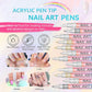 🎁Kerstcadeau! 48% Korting op 12-Kleurige Professionele Nail Art Penset – Ultraprecieze 0,7 mm Punt & Snel Droogend ✨💅