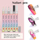 🎁Kerstcadeau! 48% Korting op 12-Kleurige Professionele Nail Art Penset – Ultraprecieze 0,7 mm Punt & Snel Droogend ✨💅