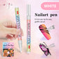 🎁Kerstcadeau! 48% Korting op 12-Kleurige Professionele Nail Art Penset – Ultraprecieze 0,7 mm Punt & Snel Droogend ✨💅