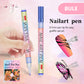 🎁Kerstcadeau! 48% Korting op 12-Kleurige Professionele Nail Art Penset – Ultraprecieze 0,7 mm Punt & Snel Droogend ✨💅