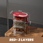 🧂 Multi-Laags Afgesloten Specerijen Organizer – Houd Alles Vers & Geordend | Nu Tijdelijk 50% Korting!