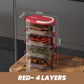🧂 Multi-Laags Afgesloten Specerijen Organizer – Houd Alles Vers & Geordend | Nu Tijdelijk 50% Korting!
