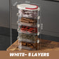 🧂 Multi-Laags Afgesloten Specerijen Organizer – Houd Alles Vers & Geordend | Nu Tijdelijk 50% Korting!