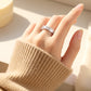 ✨50% KORTING! Full Circle Sparkling Zircon Fashion Ring – Tijdloze elegantie, 360° glans en licht luxe design 💎💍