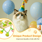 Interactief fruitvormig kattenkruid speeltje met touwtje