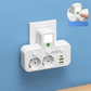 🎉Nieuwjaars Cadeau 52% KORTING!🔌Slanke Slimme Stekkerdoos (USB + Nachtlampje) – Individuele Schakelaars & Reisvriendelijk: Laad Meerdere Apparaten Tegelijk!