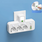 🎉Nieuwjaars Cadeau 52% KORTING!🔌Slanke Slimme Stekkerdoos (USB + Nachtlampje) – Individuele Schakelaars & Reisvriendelijk: Laad Meerdere Apparaten Tegelijk!