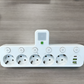 🎉Nieuwjaars Cadeau 52% KORTING!🔌Slanke Slimme Stekkerdoos (USB + Nachtlampje) – Individuele Schakelaars & Reisvriendelijk: Laad Meerdere Apparaten Tegelijk!