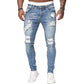 🎉Nieuwjaars Cadeau 50% KORTING!👖Stijlvolle Ripped Skinny Jeans voor Heren: Modern Gescheurd Ontwerp + Comfortabel Katoen – Voor Een Stoere Casual Look!