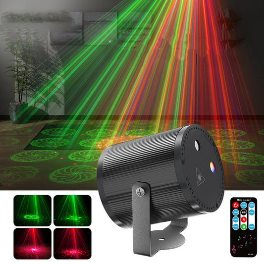 📢📢NU 50% KORTING!!🎇DJ Laser Party Light met 7 lichtstanden en afstandsbediening