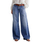 👖✨Vintage Dames Jeans met Hoge Taille en Wijde Pijpen