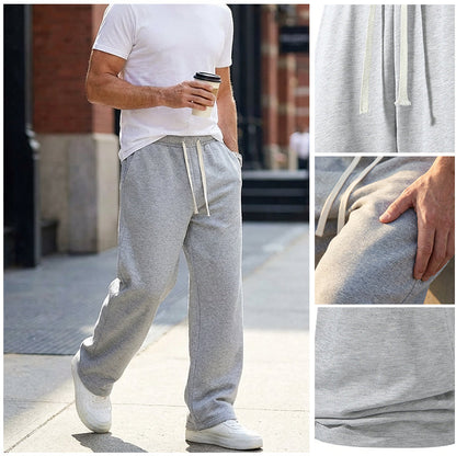 🩳 60% KORTING! 👖 Herenbroek met trekkoord - Comfortabele katoenen stof, zakken en een casual stijl voor dagelijks gebruik en sporten 🏃‍♂️