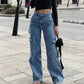 👖Dames Cargo Jeans met Wijde Pijpen
