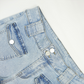 Casual damesjeans met lage taille en flare