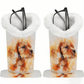 Magnetische Brillenhouder met Print en Zachte Pluche Voering